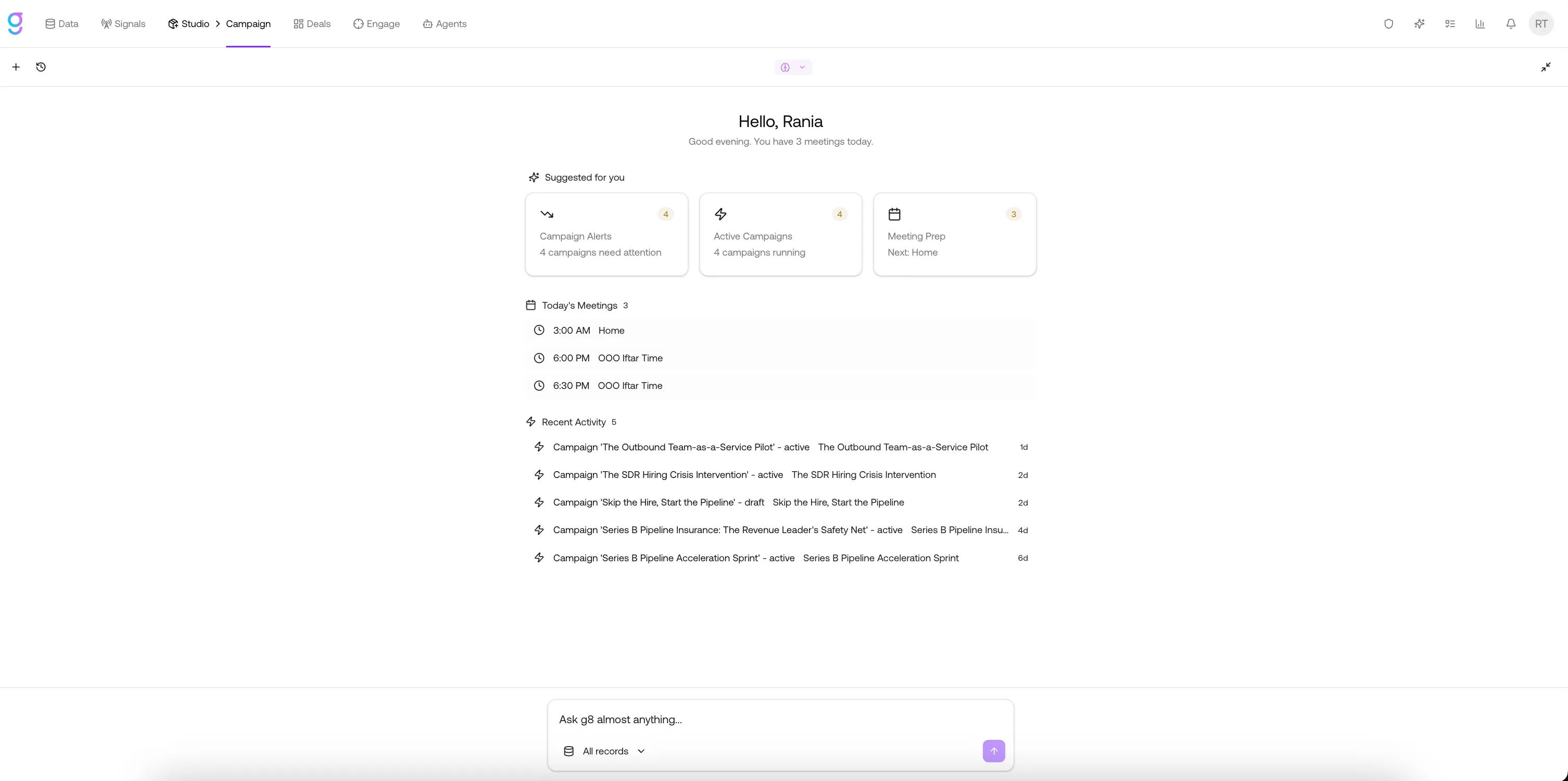 Copilot dashboard